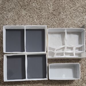 Amazon Gray and White Drawer Liners